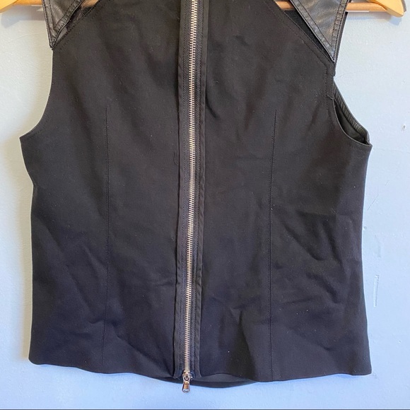 KF/KaufmanFranco Collective Faux Leather Cutout Sleeveless Top - Picture 10 of 15